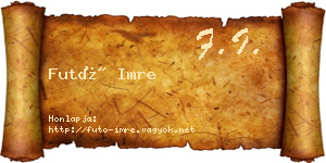 Futó Imre névjegykártya